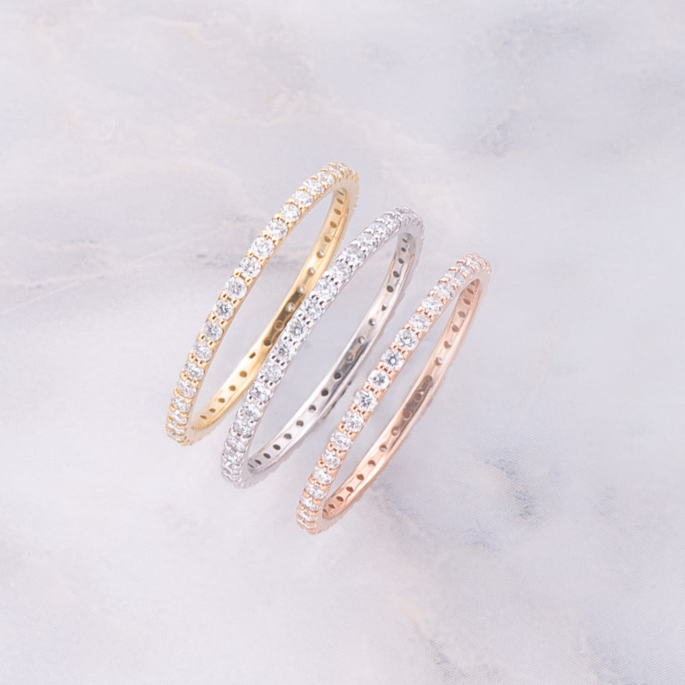 ひかり様 K18WG フルエタニティ リング フルエタニティリング 3色 – K's International